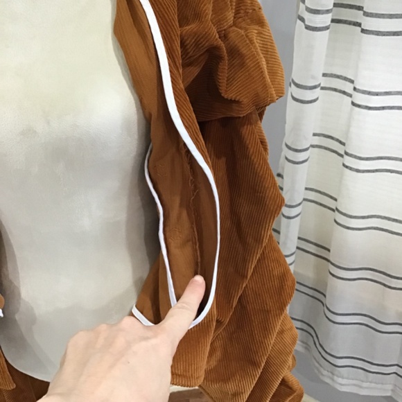 A.W.A.K.E Mode Women Size 36 Octopus Rust Corduroy Jacket Cotton Button Front - Picture 8 of 14